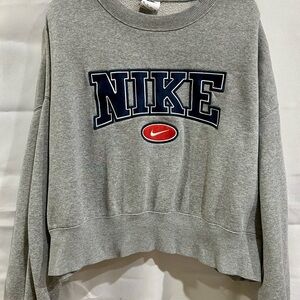 Nike Women's Gray Cropped 21” Sweatshirt